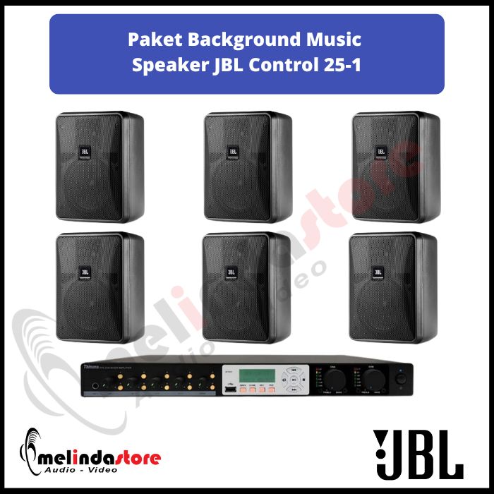 Paket Sound System Background Music Speaker JBL 25-1 | 6 Speaker